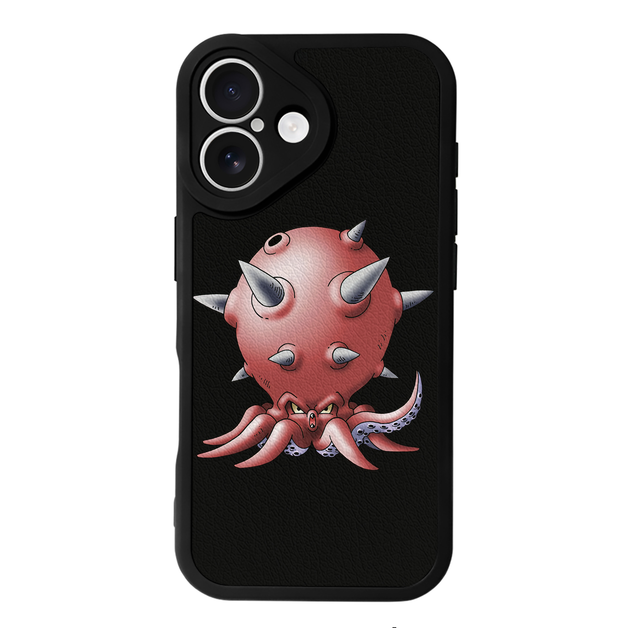 （画像用） ドラゴンクエスト Doragon Kuesuto Dragon Quest 【iPhone 16シリーズ対応】シリコンスマホケース（レザー調） 材質：シリコン